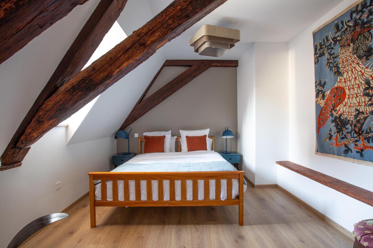 Le Rhenanus Jacques Taurellus - Appartement Duplex Au Calme - Centre Ville - Parking Gratuit Sélestat Kültér fotó