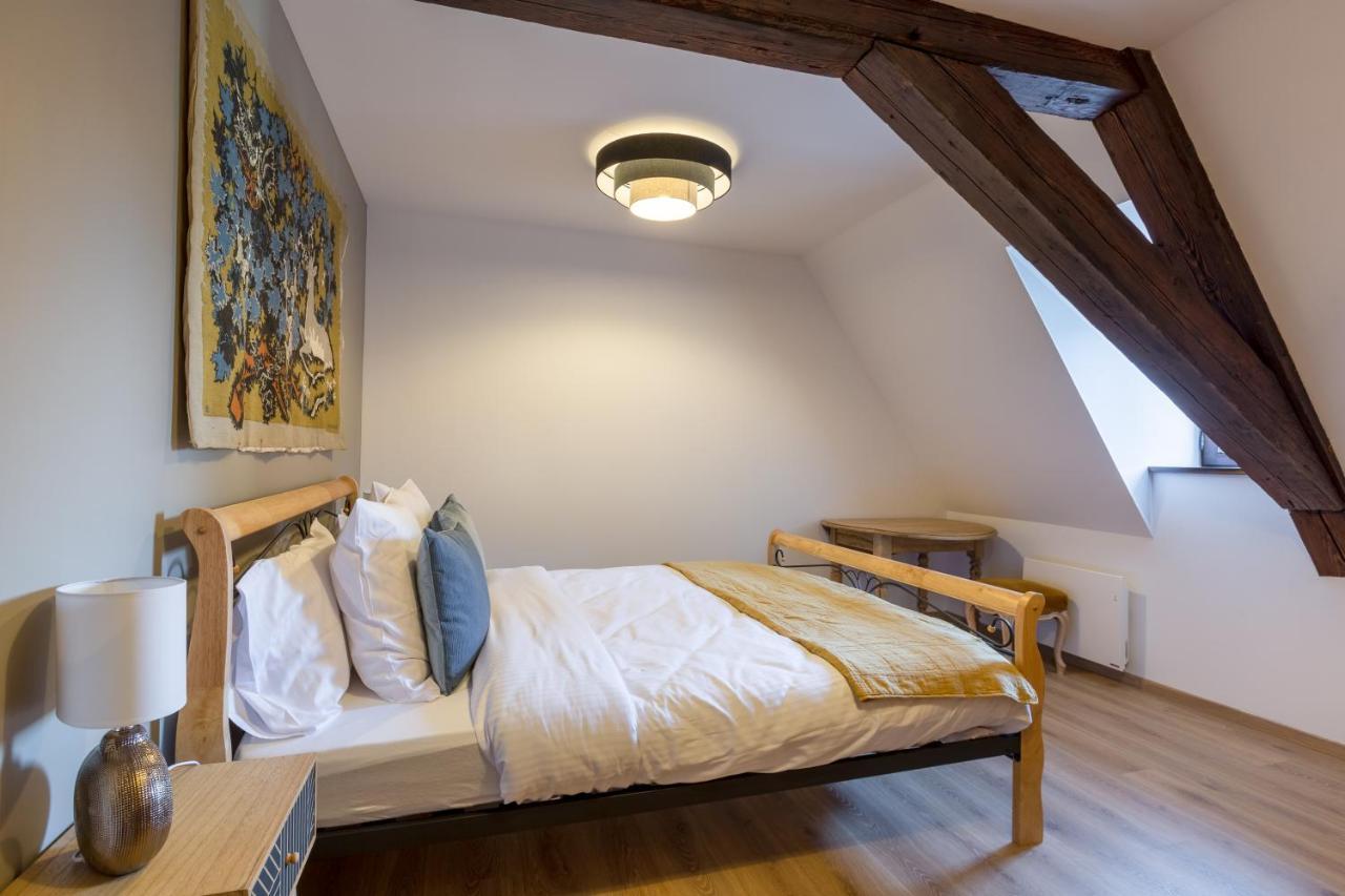 Le Rhenanus Jacques Taurellus - Appartement Duplex Au Calme - Centre Ville - Parking Gratuit Sélestat Kültér fotó